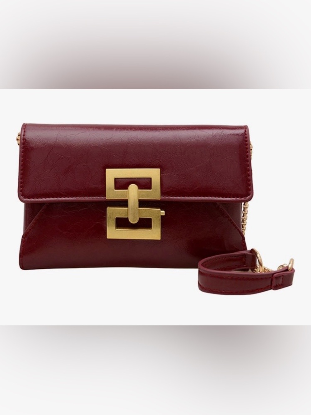 Mini Crossbody Envelope Bag for Women,Vintage PU Leather Clutch Purse,New